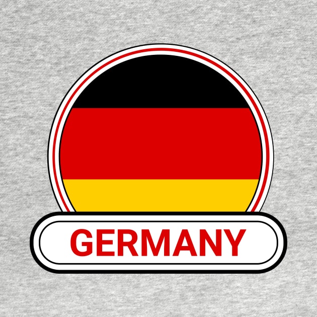 Germany Country Badge - Germany Flag by Yesteeyear